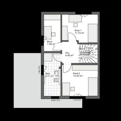 Möglicher Grundriss OG