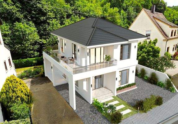 Vision einer Top Modernen Stadtvilla auf diesem Grundstück