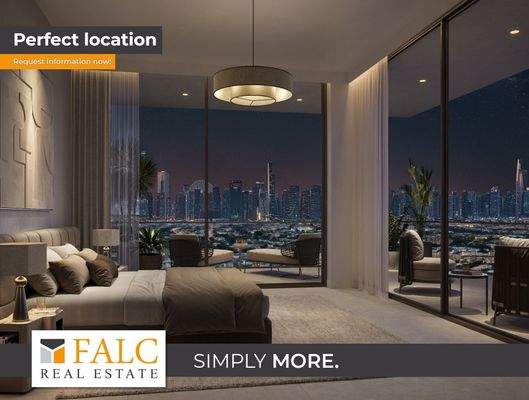 Schlafzimmer mit Nachtaussicht