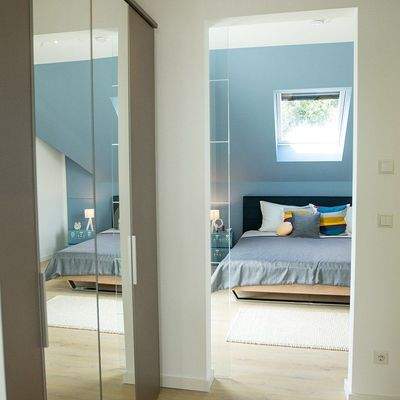 Blick ins Schlafzimmer