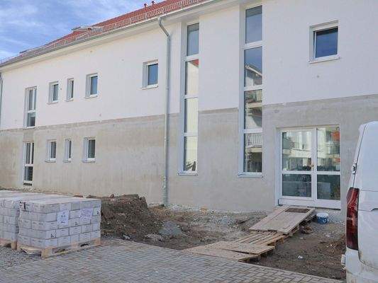 Eingangsbereich im Bau