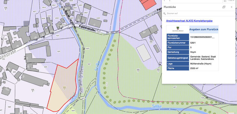 Vorranggebiet zur Wassergewinnung