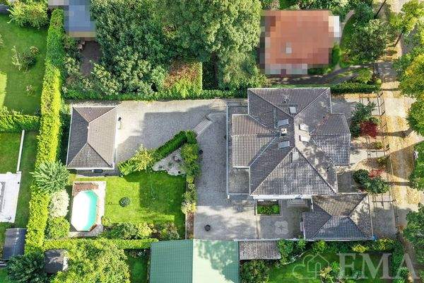 Luftaufnahme Wohnanlage.