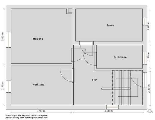 Grundriss Kellergeschoss