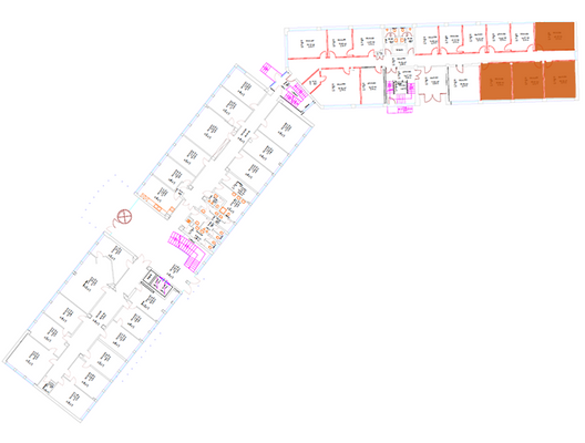 Grundriss freie Doppelbüros