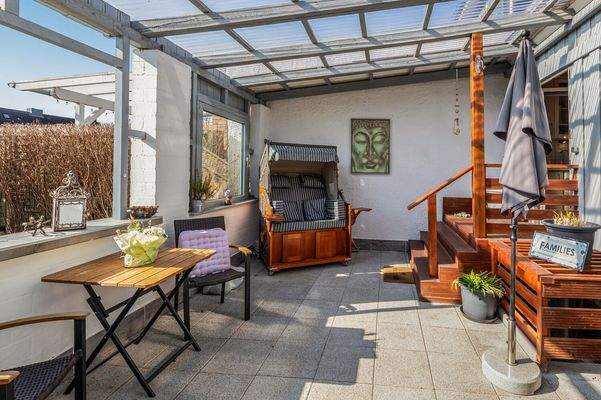 Überdachter Terrassenbereich