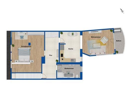 Grundriss 2. Obergeschoss