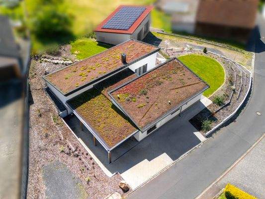 Hausansicht Vogelperspektive