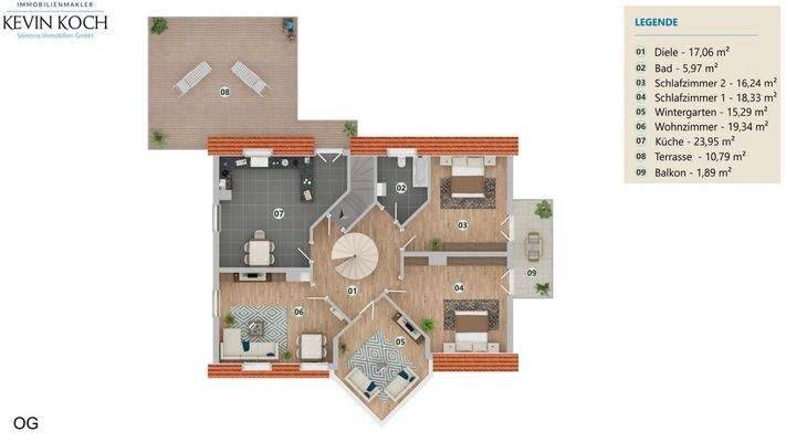 Grundriss OH Hauptwohnung