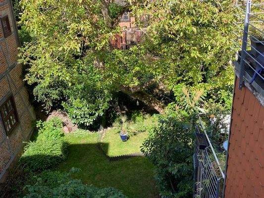 Blick aufs Hofgrundstück