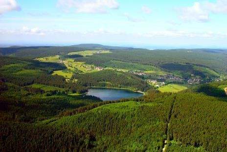Luftaufnahme Stausee