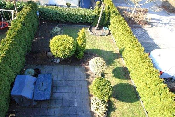 Gartenansicht von oben