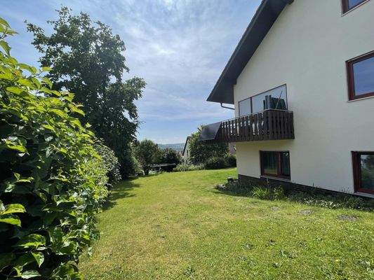 Gartenansicht Wohnung unten