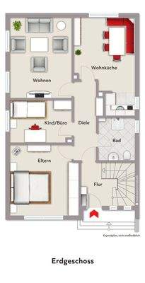 mit Beispielmöblierung