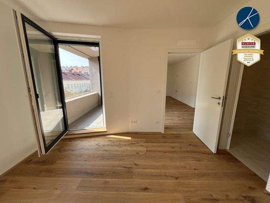 Blick vom Schlafzimmer