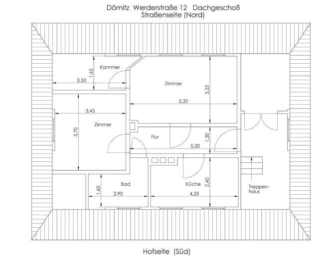 2-Zimmer-Wohnung mit Einbauküche in Dömitz