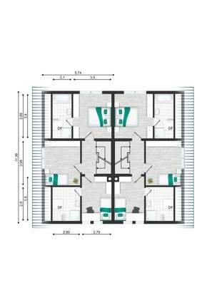 Dachgeschoss Grundriss
