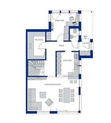 Planungsentwurf Grundriss EG