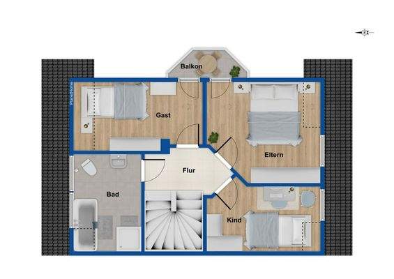 Grundriss Obergeschoss