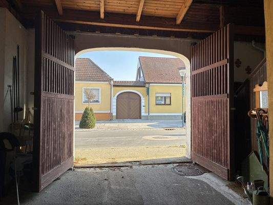 Hofeinfahrt Ansicht von Innen