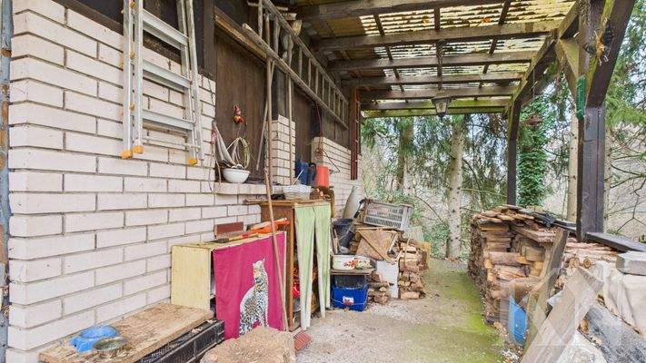 Gartenlaube separates Grundstück