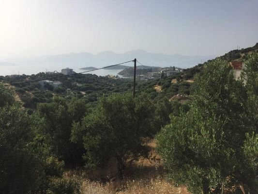 Kreta, Katsikia: Bauland nahe Agios Nikolaos zu verkaufen