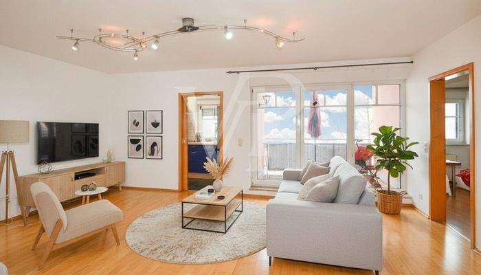 Wohn-/Esszimmer KI generiert