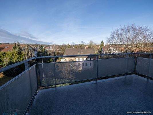 Balkon vor Schlafzimmern