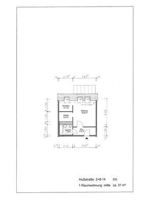 Grundriss mit Maßen