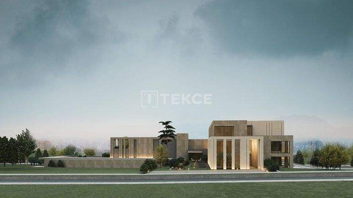 Shops and Offices on the Main Street in İncek Ankara