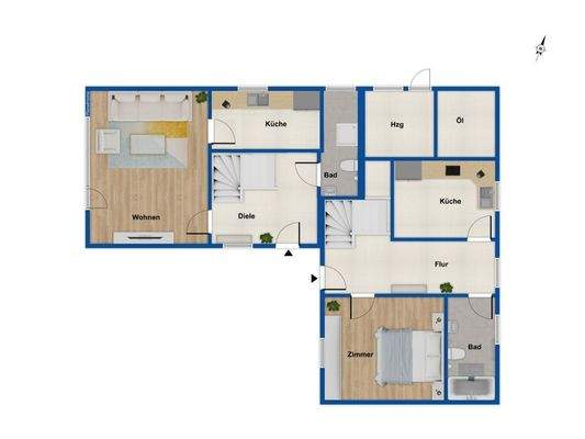 Grundriss Einliegerwohnung EG