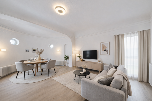 Virtuelle Möblierung Wohn- und Essbereich