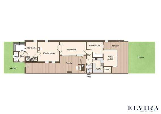 Haupthaus Grundriss  EG