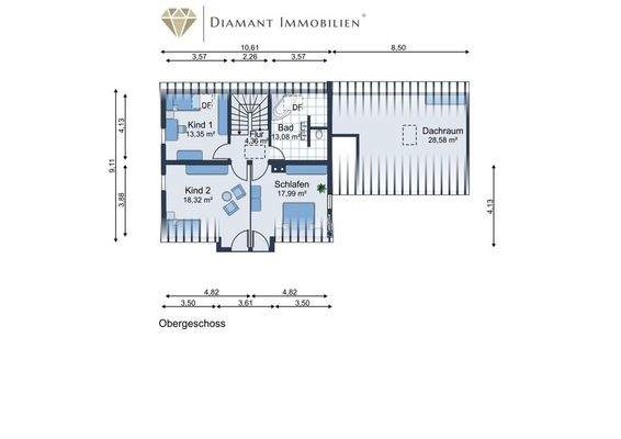 Grundriss Obergeschoss