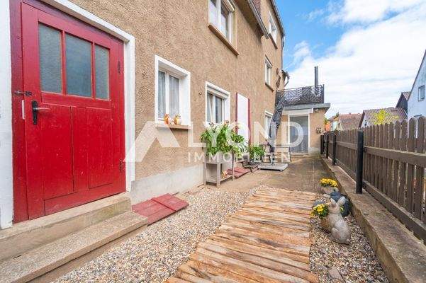 Innenhof mit Schuppen