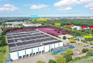 Luftbild B103, OBI und Roller