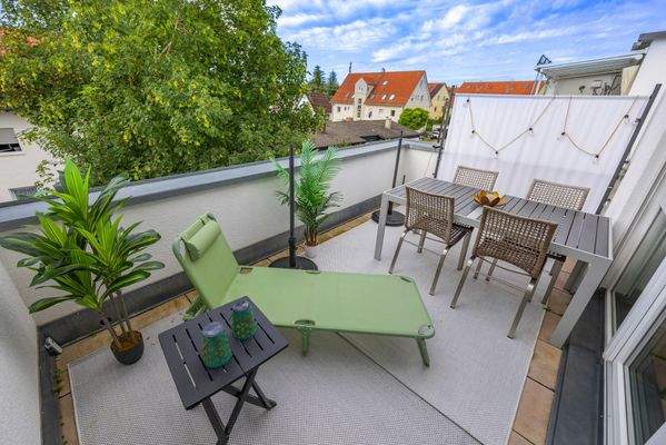 Wunderschöne Dachterrasse