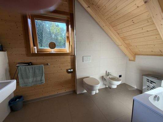 .. mit Wanne, Dusche, WC und Bidet