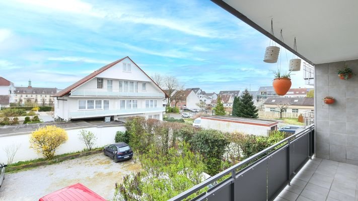 Ausblick vom Balkon