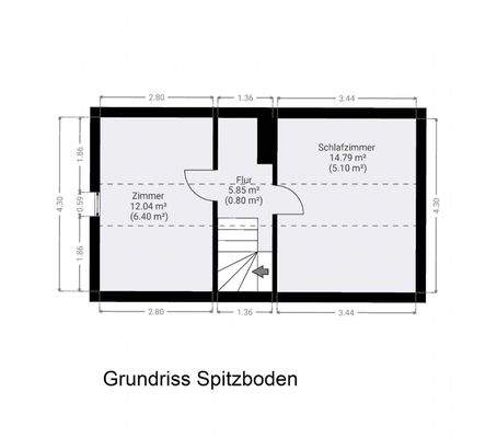 Grundriss Spitzboden