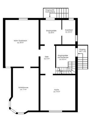 Grundriss Hochparterre