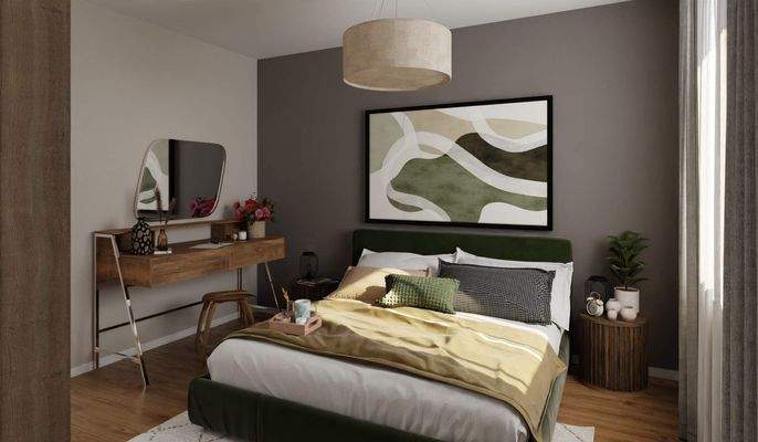 Ein komfortables Schlafzimmer