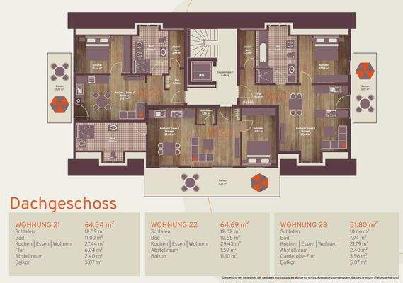 Grundrisse Dachgeschoss