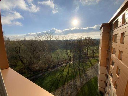 Blick aus dem Schlafzimmer