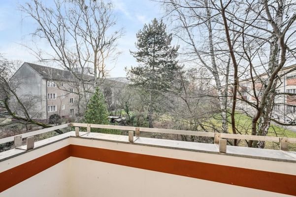 Ausblick vom Balkon
