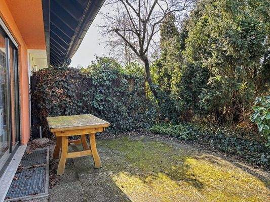 Terrasse am Wohnzimmer