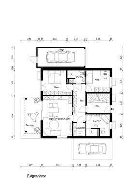 Grundriss EG- Wohnung
