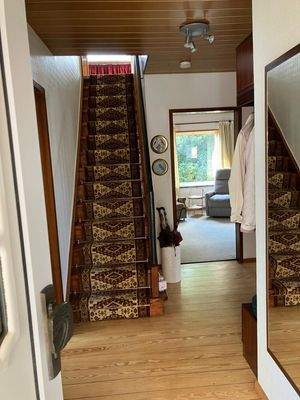 Treppe ins Obergeschoss