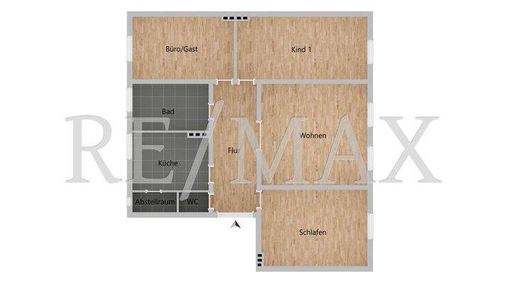 Schema Wohnungsgrundriss