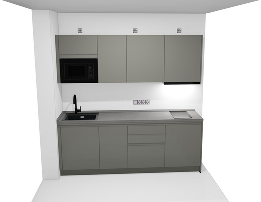 moderne Einbauküche WE 01